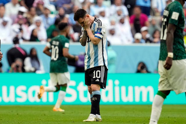 <p>Lionel Messi couldn’t stop his Argentina side slipping to a shock defeat </p>