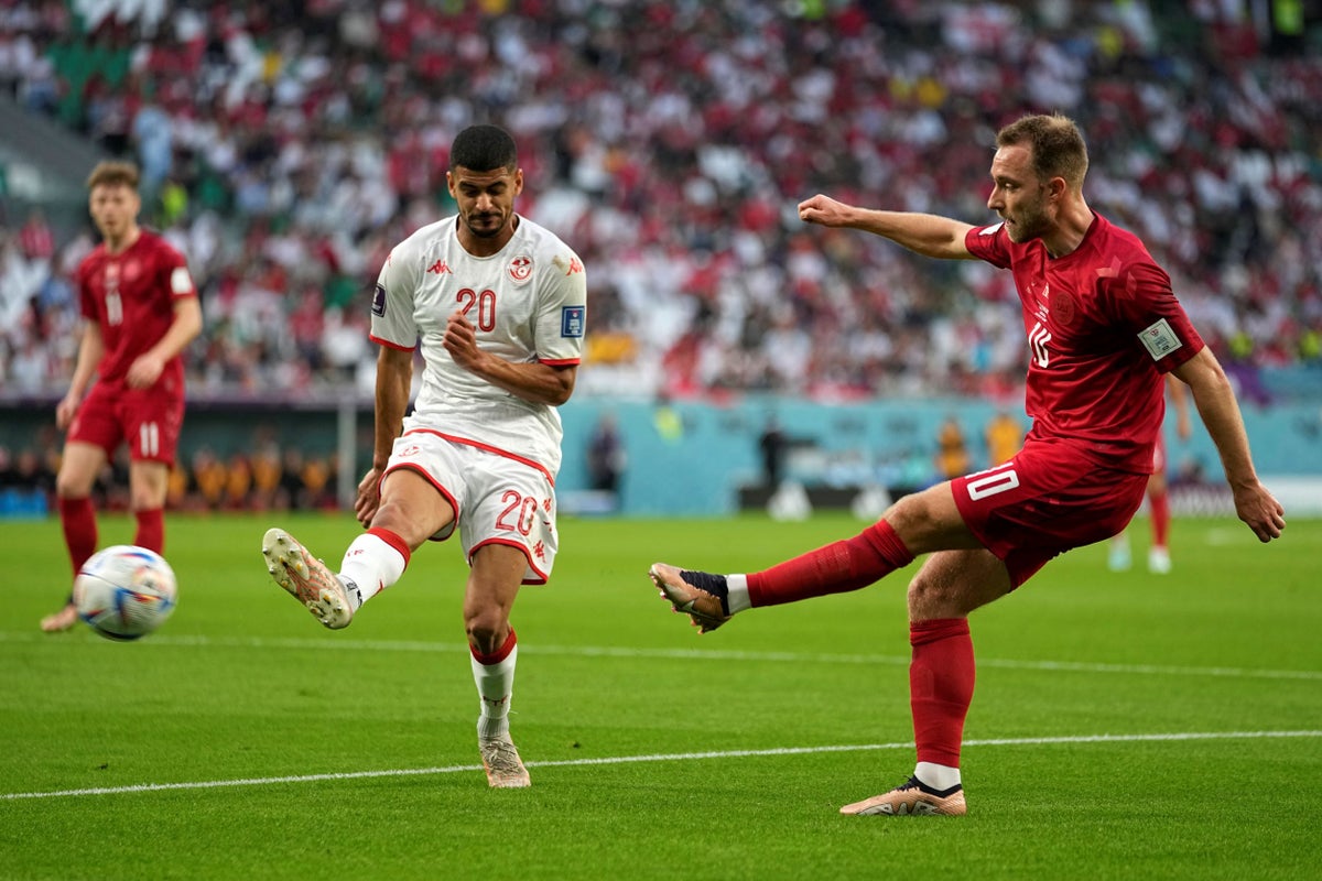 Denmark vs Tunisia LIVE: World Cup 2022 latest score, goals and updates as Eriksen makes emotional return