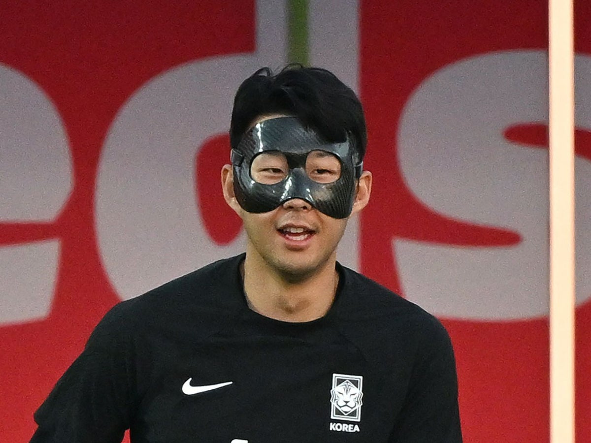 Why is Son Heung-min wearing a mask for South Korea at World Cup?