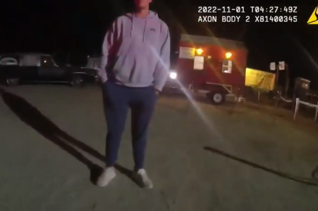 <p>New body camera footage released from the Logan County Sheriff’s Office shows Oklahoma Governor Kevin Stitt’s son, John, being found intoxicated and in possession of firearms on Halloween</p>