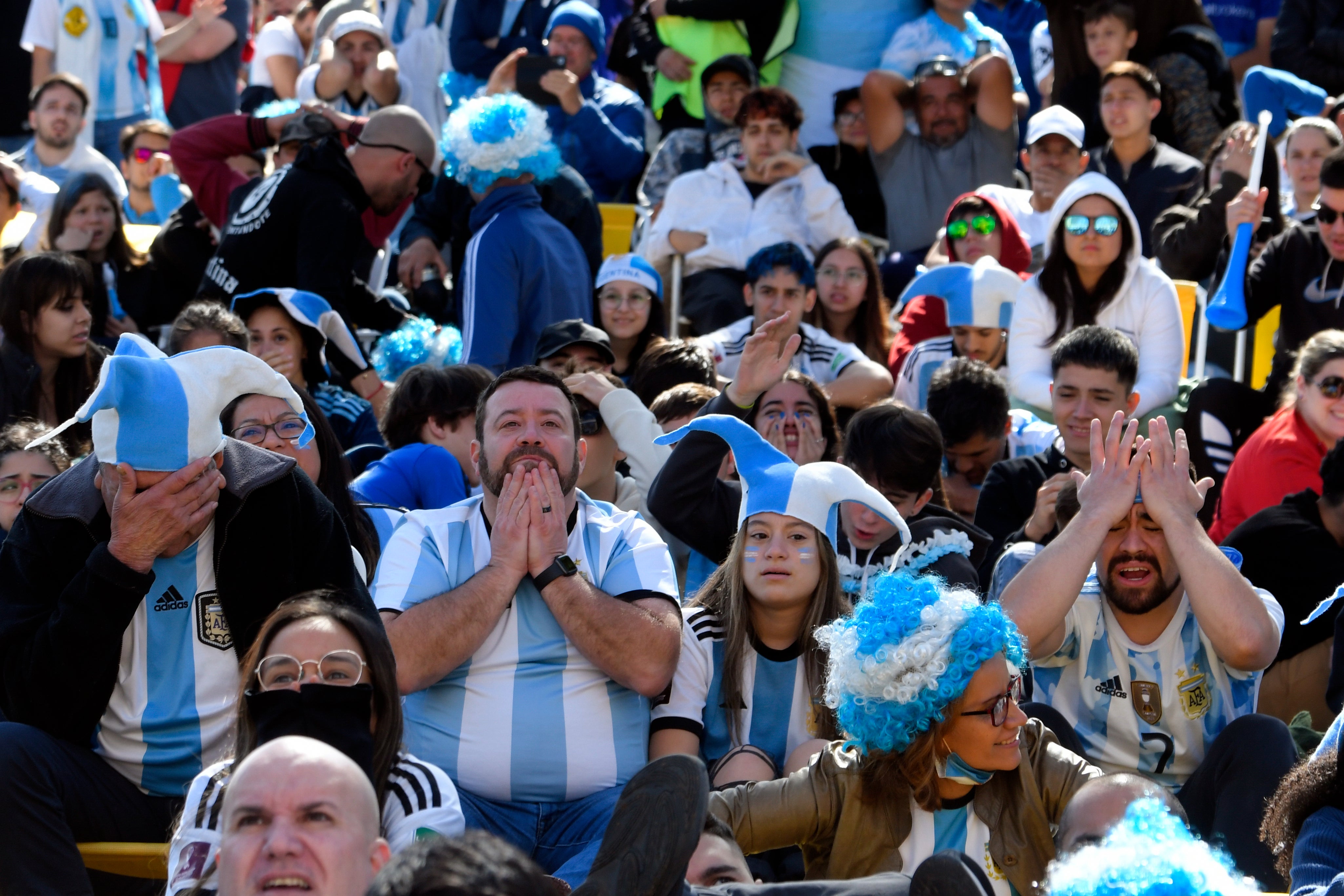 Argentina fans were shocked at the final scoreline