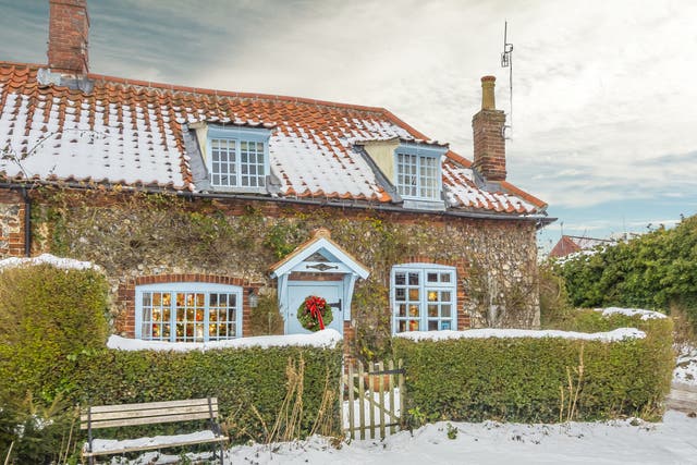 <p>Dreaming of a white Christmas at Brooke Cottage</p>