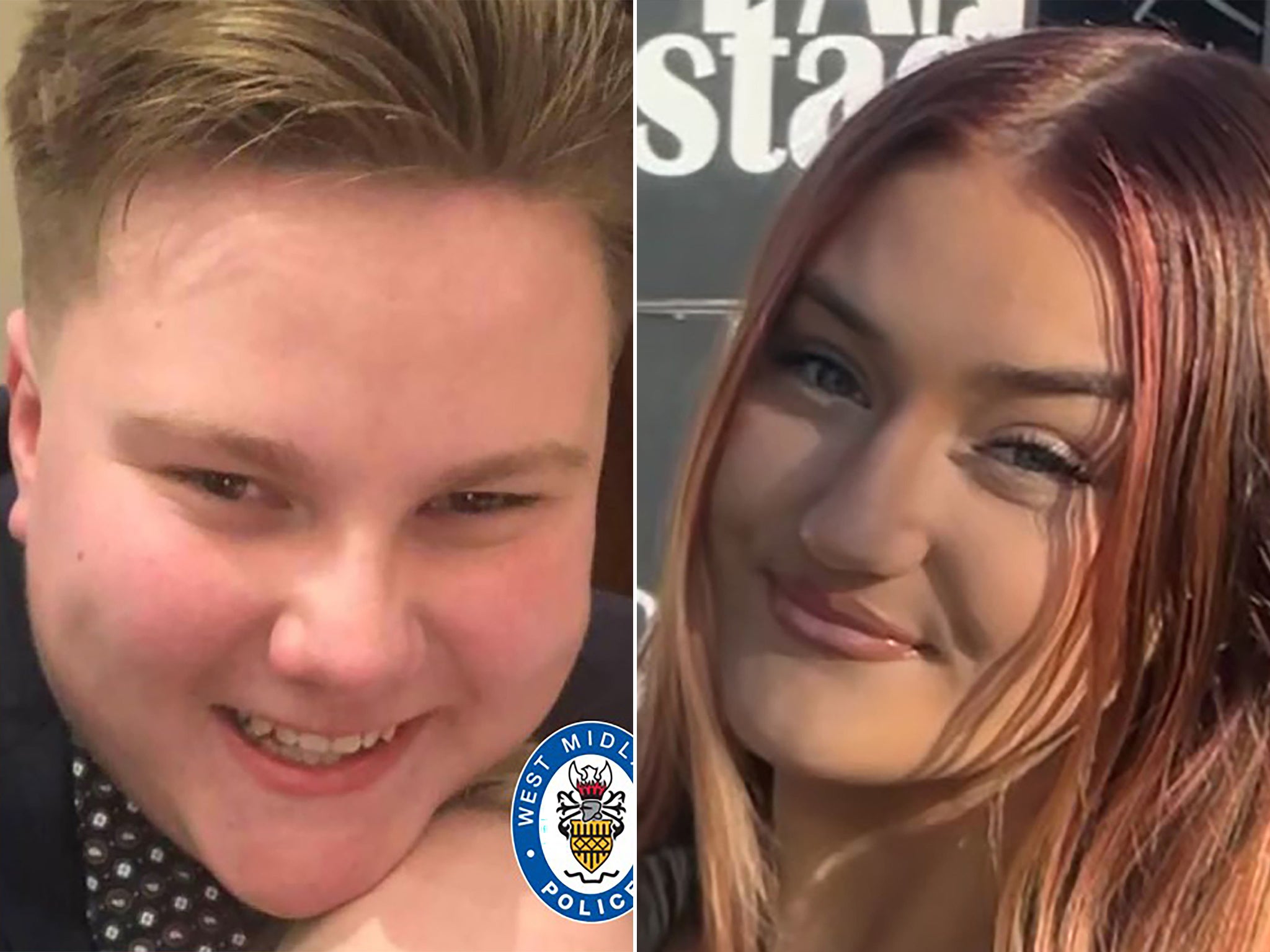 19-year-old Ben Corfield and Liberty Charris, 16, died by the side of a road in Oldbury