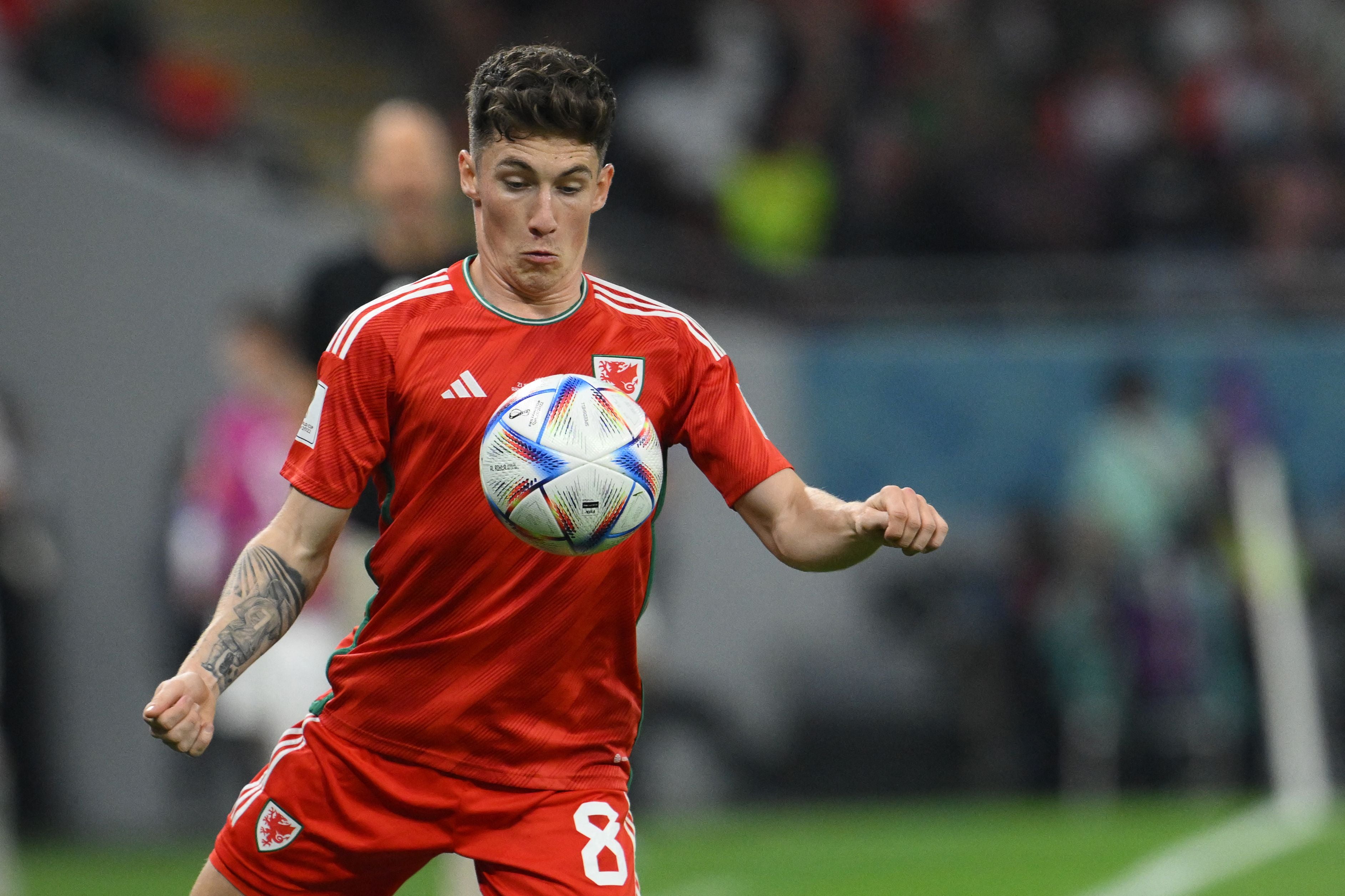 Harry Wilson gets on the ball for Wales