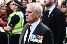 Man accused of heckling Prince Andrew at Queen’s funeral procession won’t face court