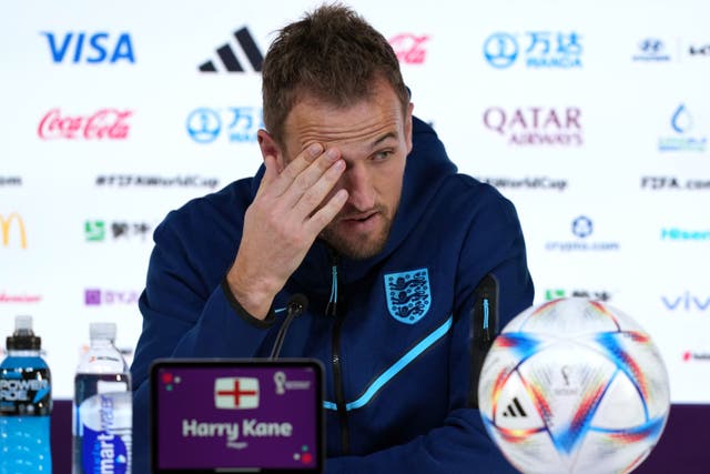England captain Harry Kane has an injury worry (Peter Byrne/PA)