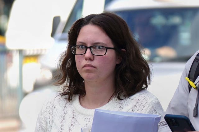 US servicewoman Mikayla Hayes, who is accused of killing motorcyclist Matthew Day by careless driving, can be tried in the UK, a judge has ruled (Yui Mok/PA)