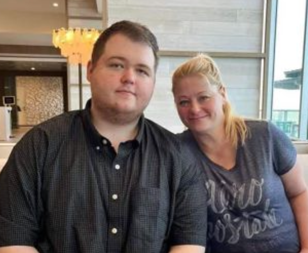 Colorado Springs shooting suspect Anderson Lee Aldrich and his mother Laura Voepel in a photo provided to CNN
