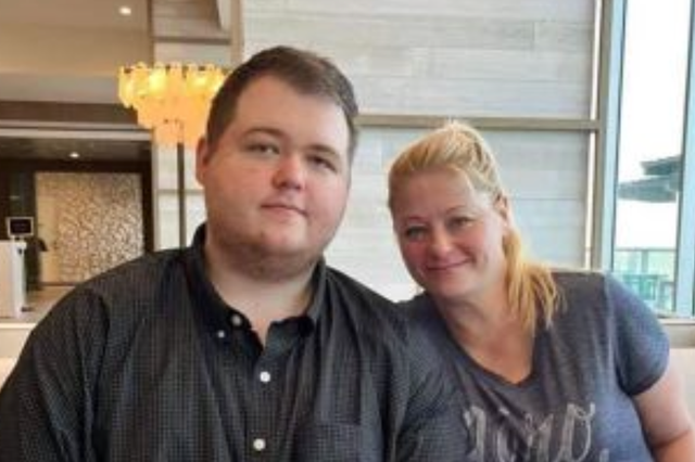 <p>Colorado Springs shooting suspect Anderson Lee Aldrich and  mother Laura Voepel in a photo provided to CNN</p>