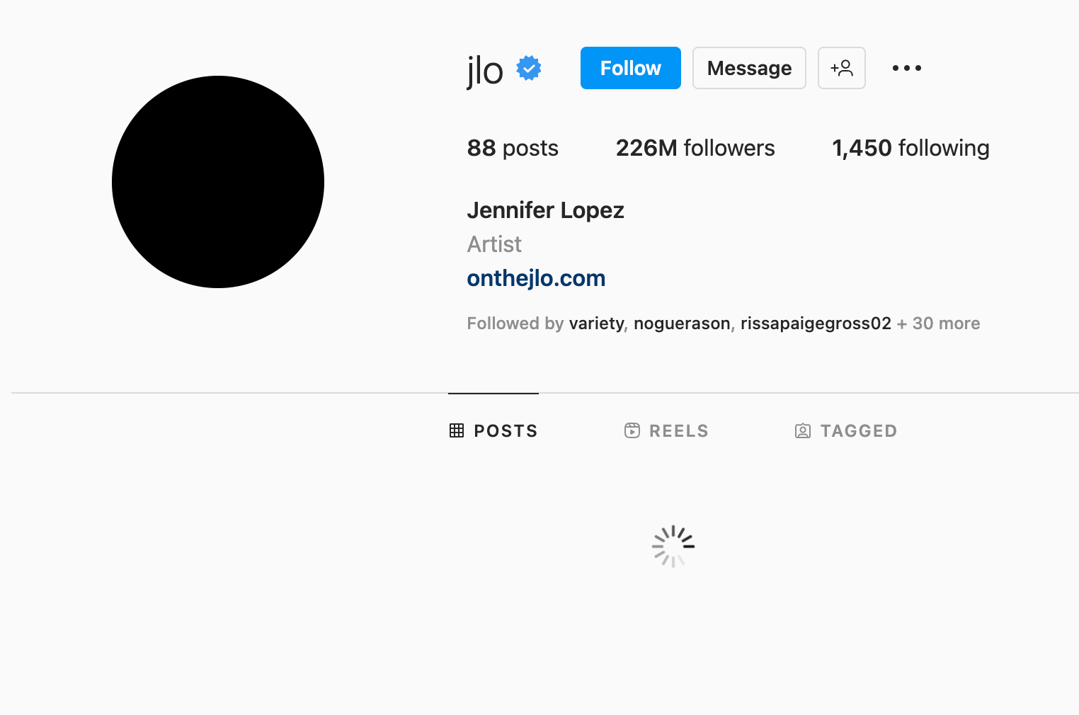 <p>Jennifer Lopez Instagram account</p>