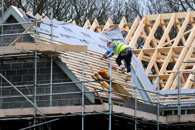 The 2019 Tory manifesto set a target of building 300,000 homes a year by the mid-2020s (Rui Vieira/PA)