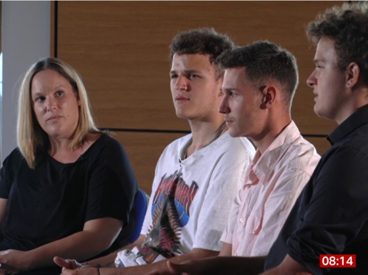 ‘Mum was right to stab our abuser to death’: Sarah Sands’ sons say her actions saved others