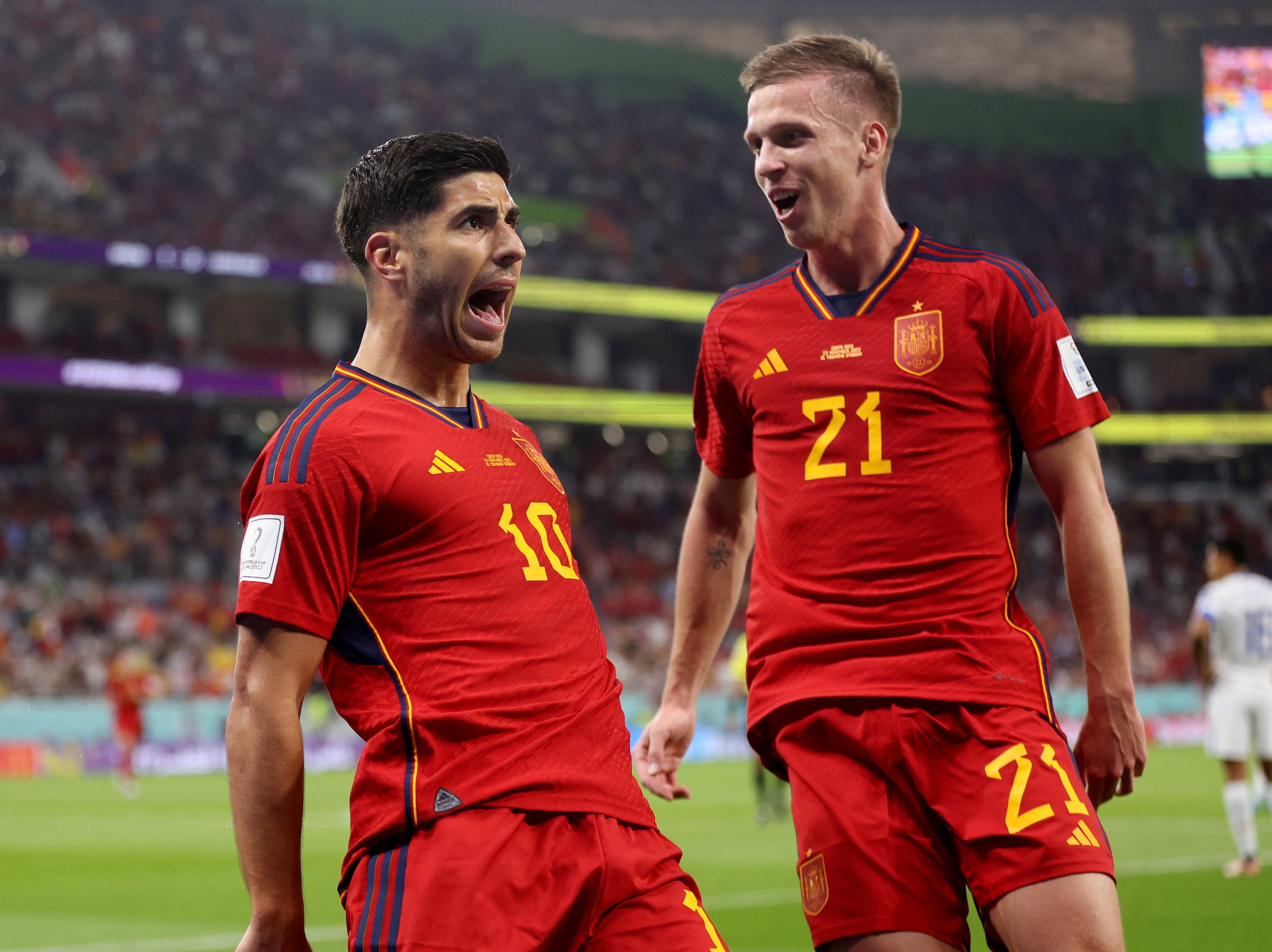 Young Spain Squad Routs Costa Rica 7-0 At World Cup