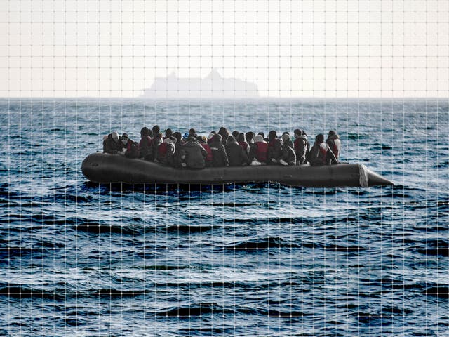 <p>Migrants crossing the Channel (stock) </p>
