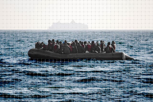 <p>Migrants crossing the Channel (stock) </p>