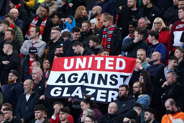 Manchester United fans hope to soon have their way with the Glazers seemingly on their way out of Old Trafford (Zac Goodwin/PA)