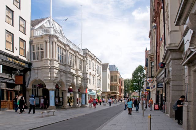Exeter has the ‘greenest’ urban city centre in Britain (Alamy/PA)