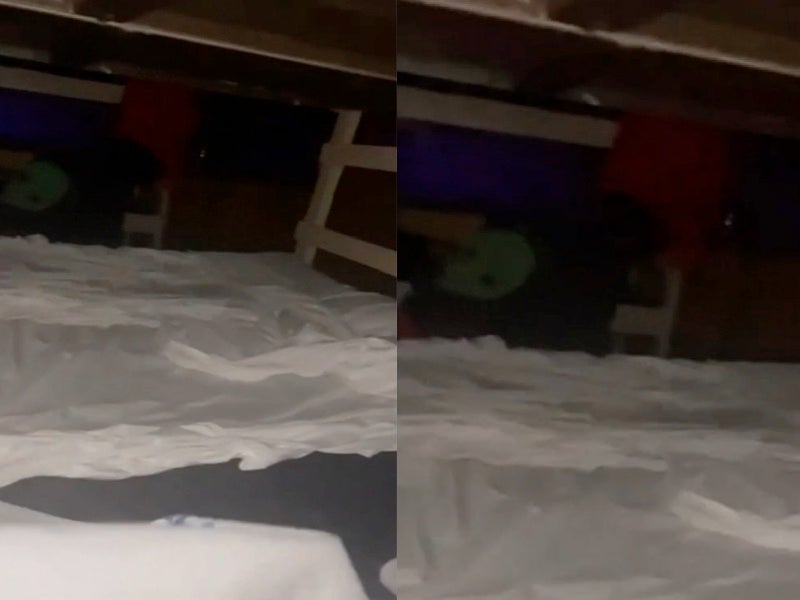 Teens film stranger who entered their cabin at night during father-daughter retreat