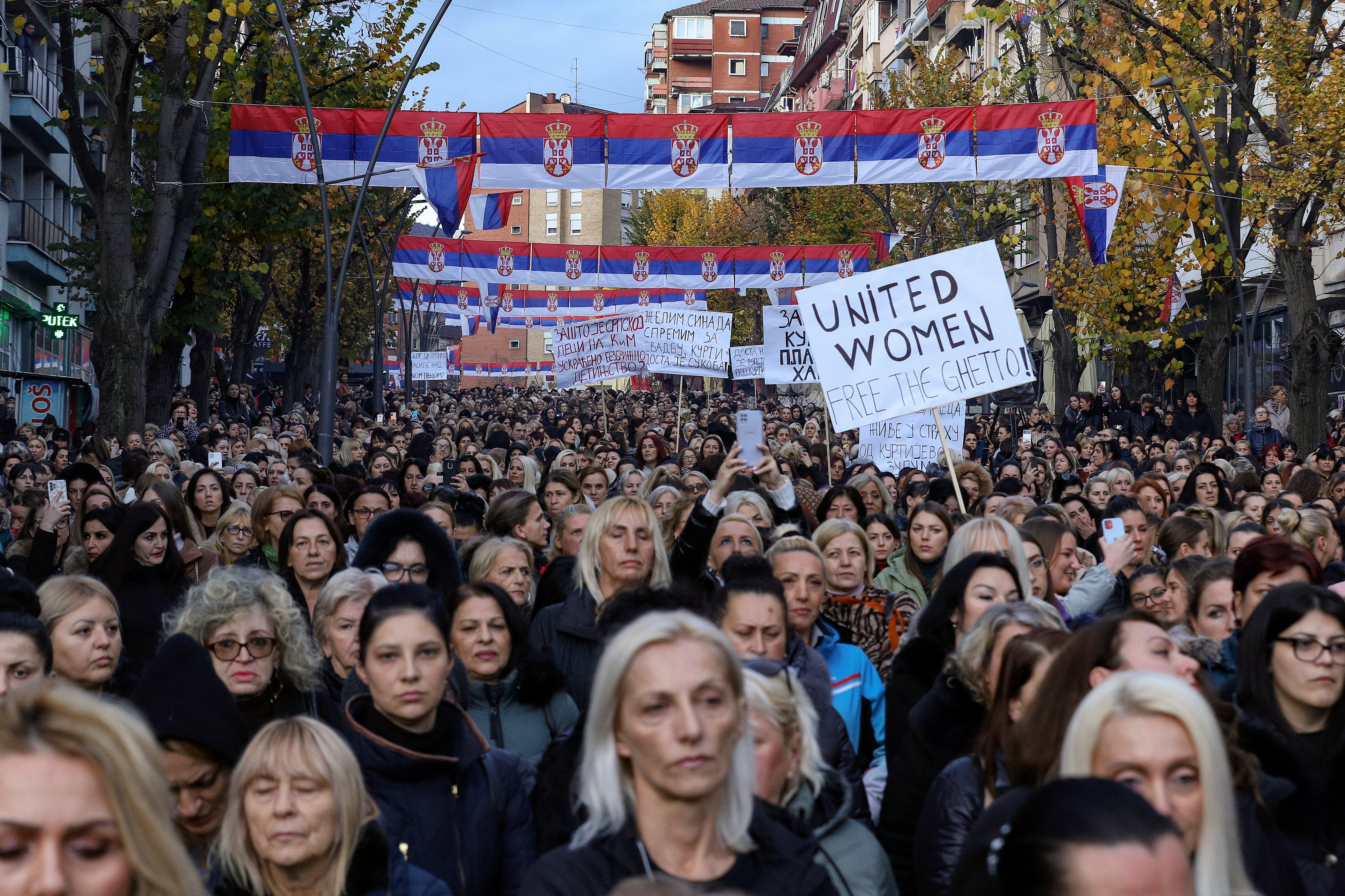 Kosovo Serbs Protest