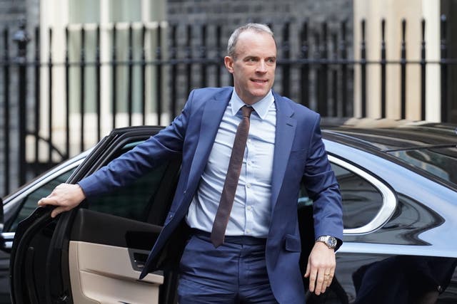 Dominic Raab is facing fresh questions over his conduct as several of his former staff are said to be preparing to file formal bullying complaints against him (Stefan Rousseau/PA)