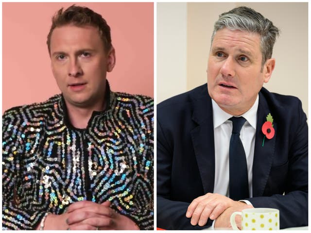 <p>Joe Lycett Keir Starmer</p>