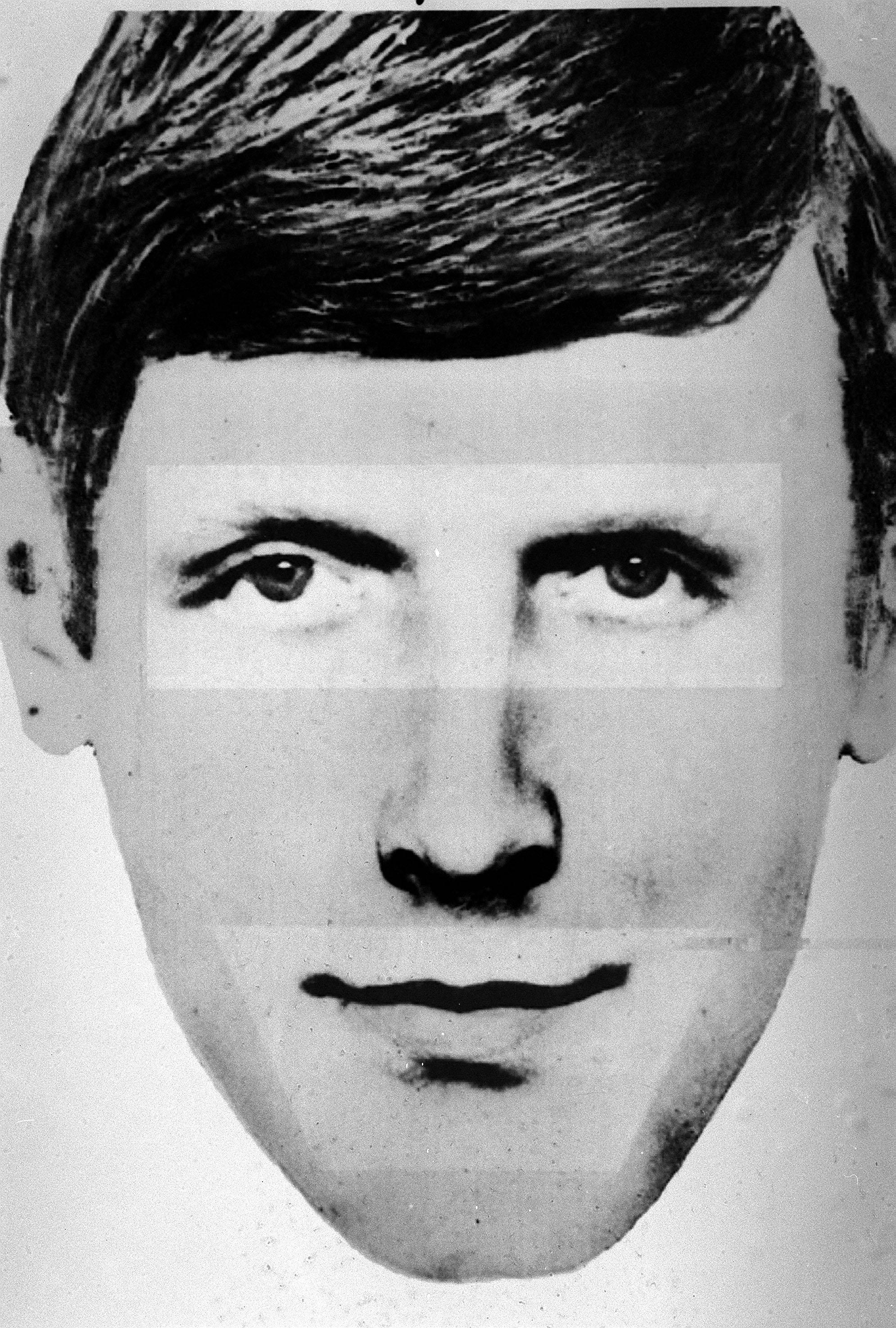 File photofit of 60's killer Bible John, a police forensic team exhumed the remains of John Irvine McInnes, who they believe could be Bible John, from a grave in Stonehouse Cemetery.