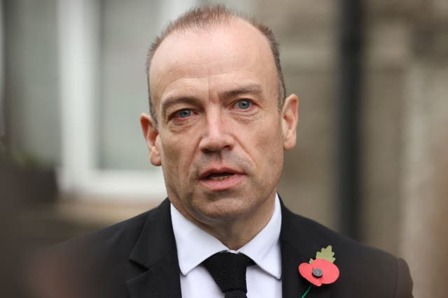 Northern Ireland Secretary Chris Heaton-Harris outlined his spending plans in a written ministerial statement (Liam McBurney/PA)