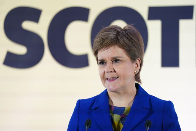 Nicola Sturgeon accused unionist parties of being scared of indyref2 (Jane Barlow/PA)