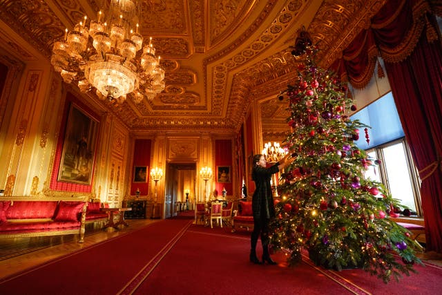 The late Queen spent Christmas at Windsor Castle, pictured, two years in a row during the Covid pandemic (Andrew Matthews/PA)