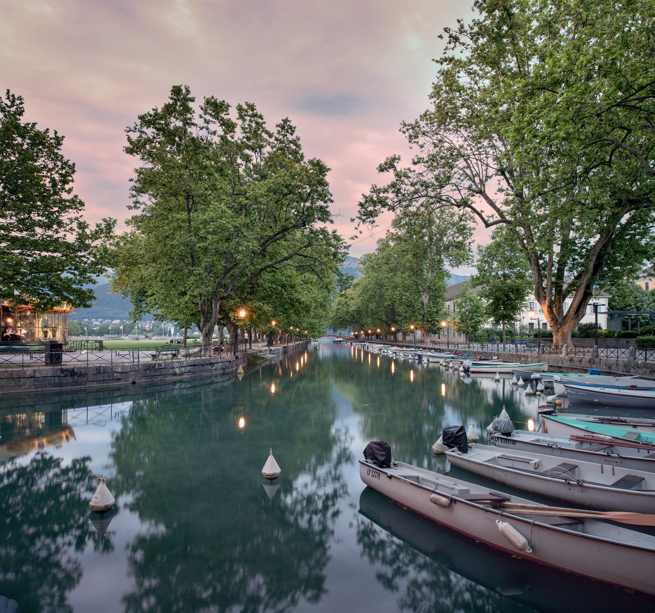 Enjoy a boat ride on Annecy’s canal