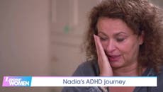 Loose Women's Nadia Sawalha bursts into tears as she is diagnosed with ADHD