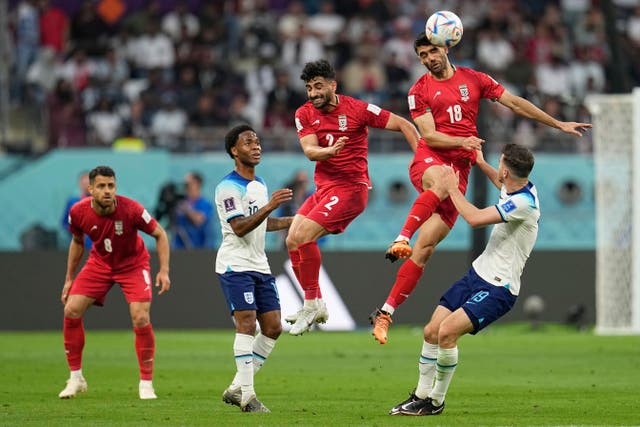 Iran suffered a 6-2 defeat to England in their World Cup opener and are now seeking to bounce back against Wales (Abbie Parr/AP)