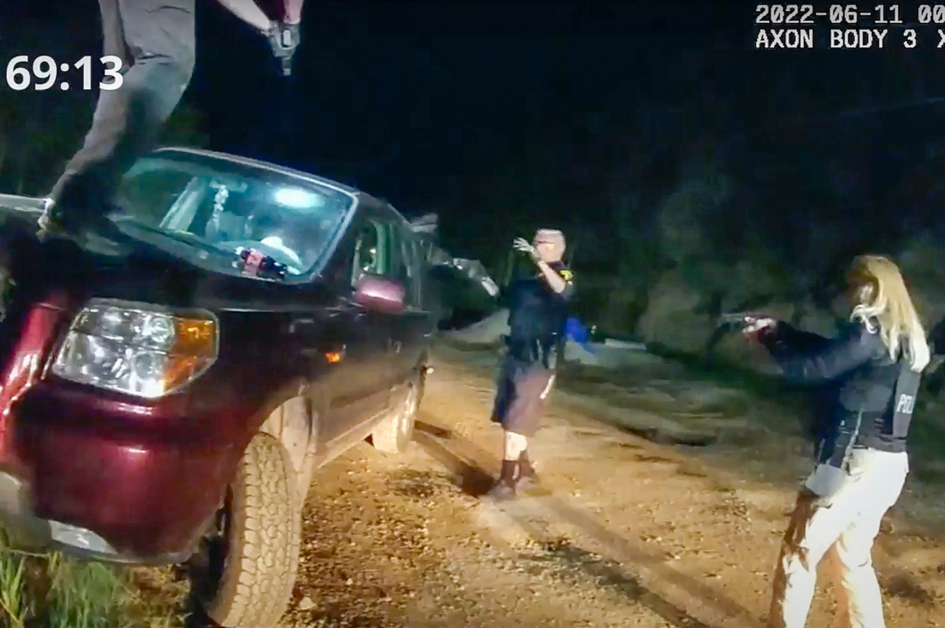 Body camera footage worn by Colorado officers show law enforcement’s interaction with Christian Glass, 22, during which his family believes he was suffering a mental health episode