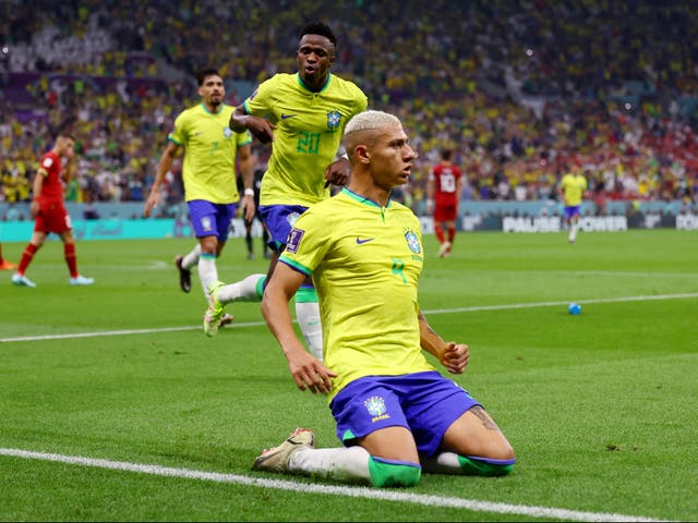 <p>Richarlison’s wondergoal was worth the wait as Brazil started their World Cup in style </p>