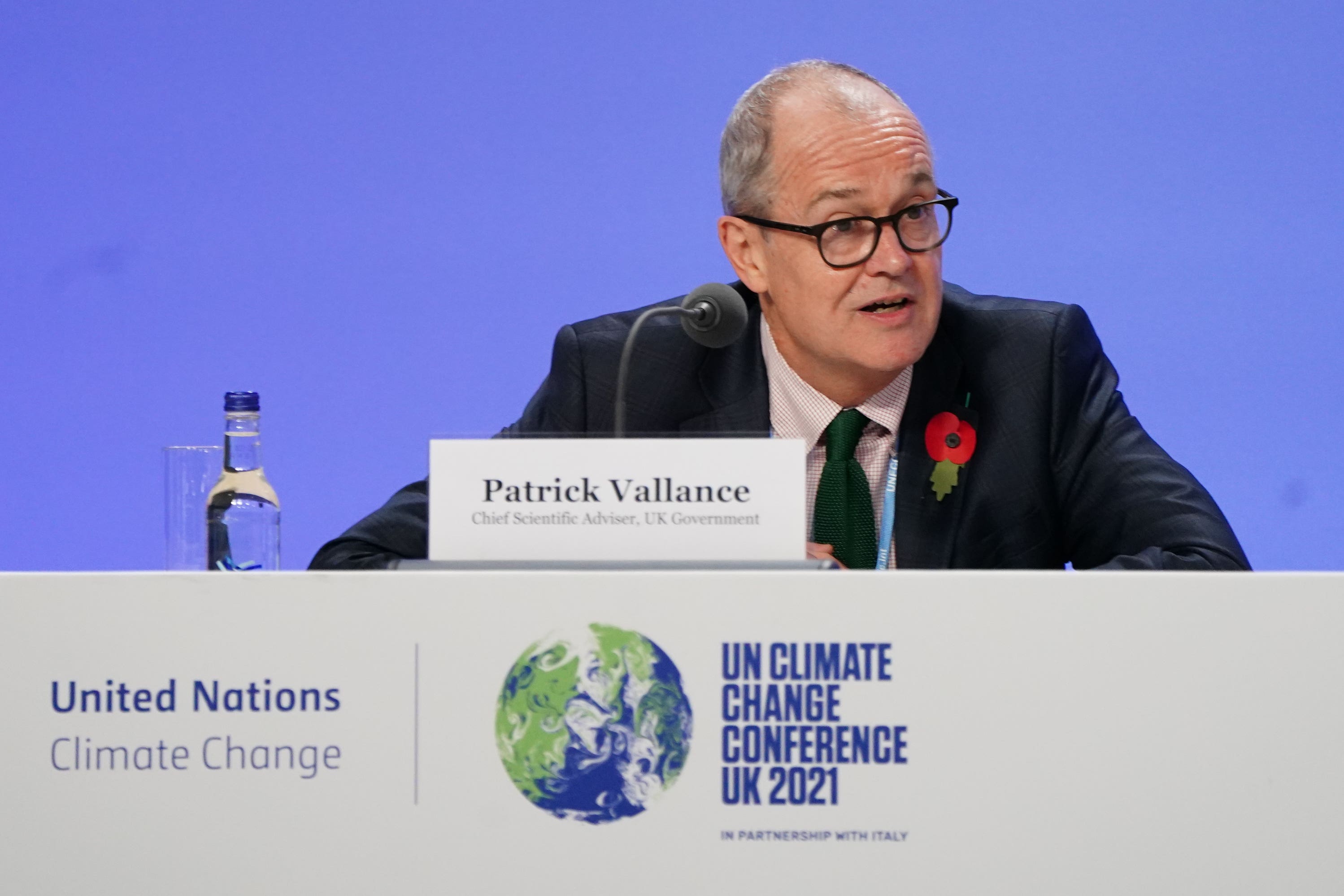 Sir Patrick Vallance issues warning over net-zero goal The Independent