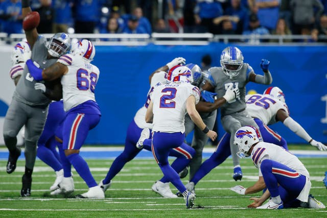 Buffalo Bills beat Detroit Lions with Tyler Bass’s field goal in final seconds (Duane Burleson/AP)