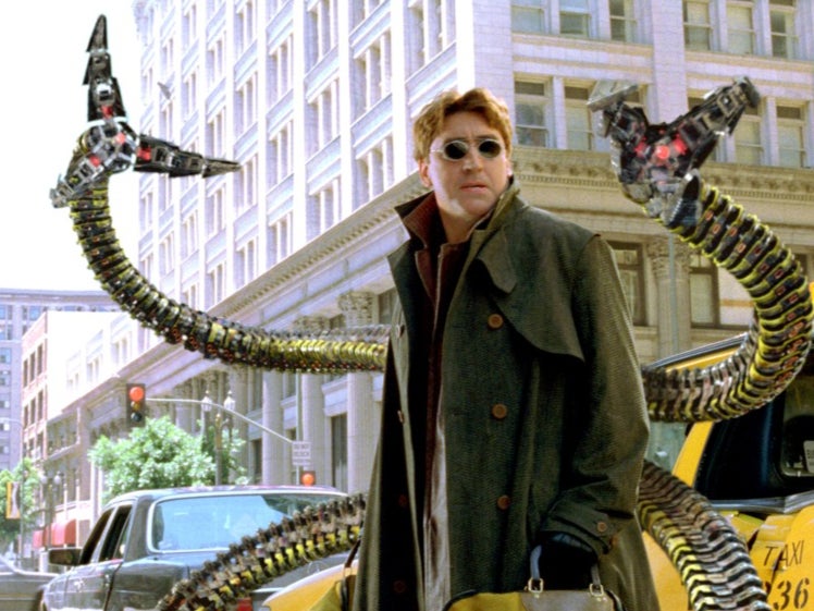 Alfred Molina as the villainous Doctor Octopus in 2004 film ‘Spider-Man 2’
