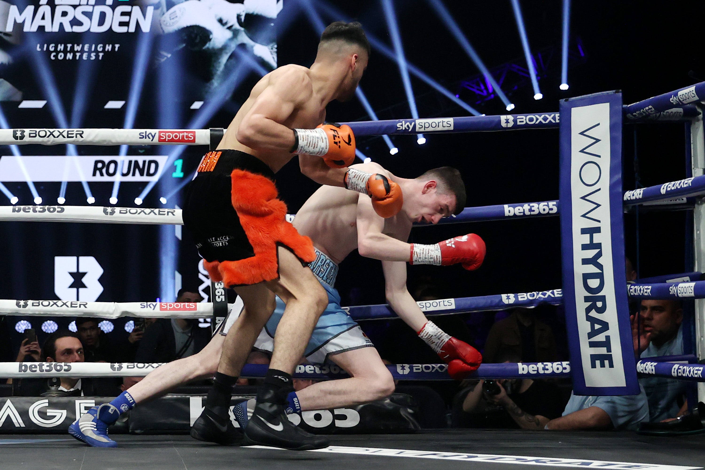 Azim stopped Connor Marsden in the first round in March 2022