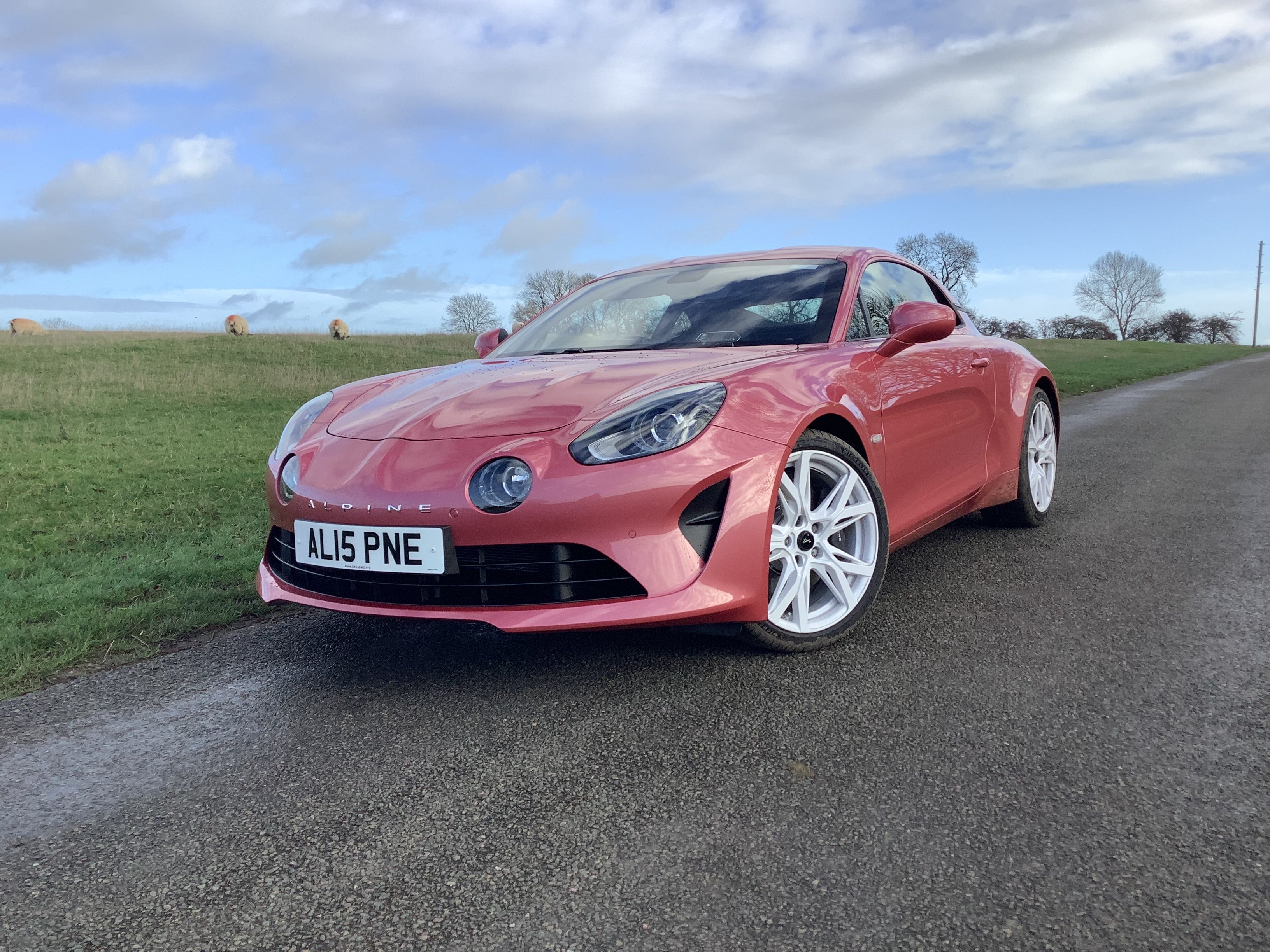 The A110 sits low and has a slim, racy bonnet line
