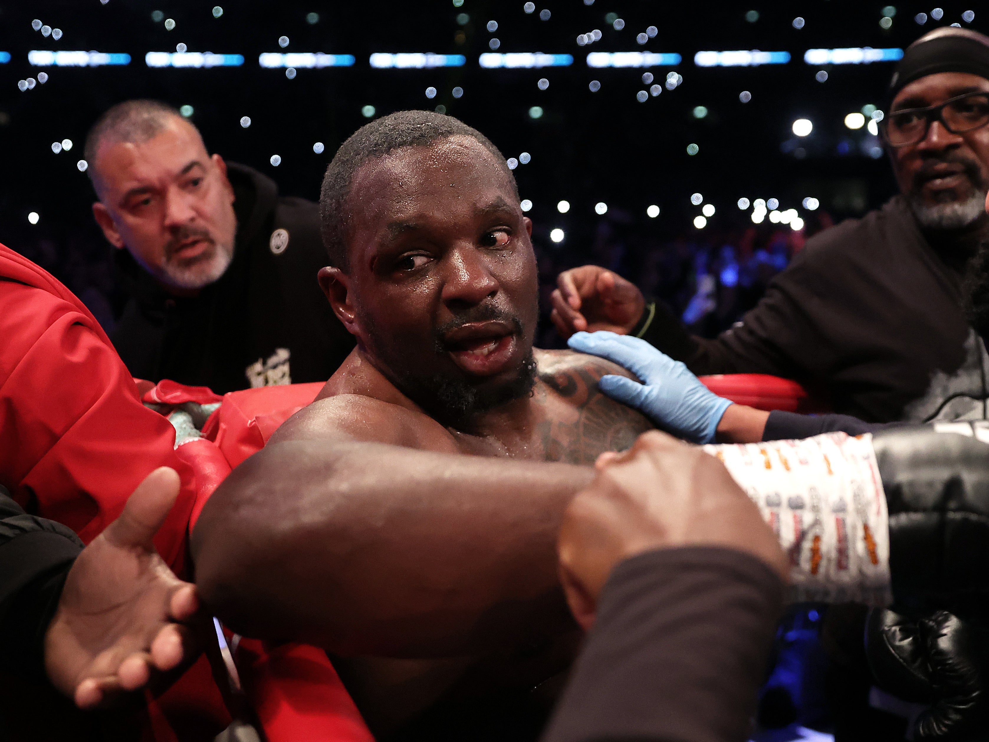 Dillian Whyte suffered a knockout loss to Tyson Fury in April, with the WBC title on the line