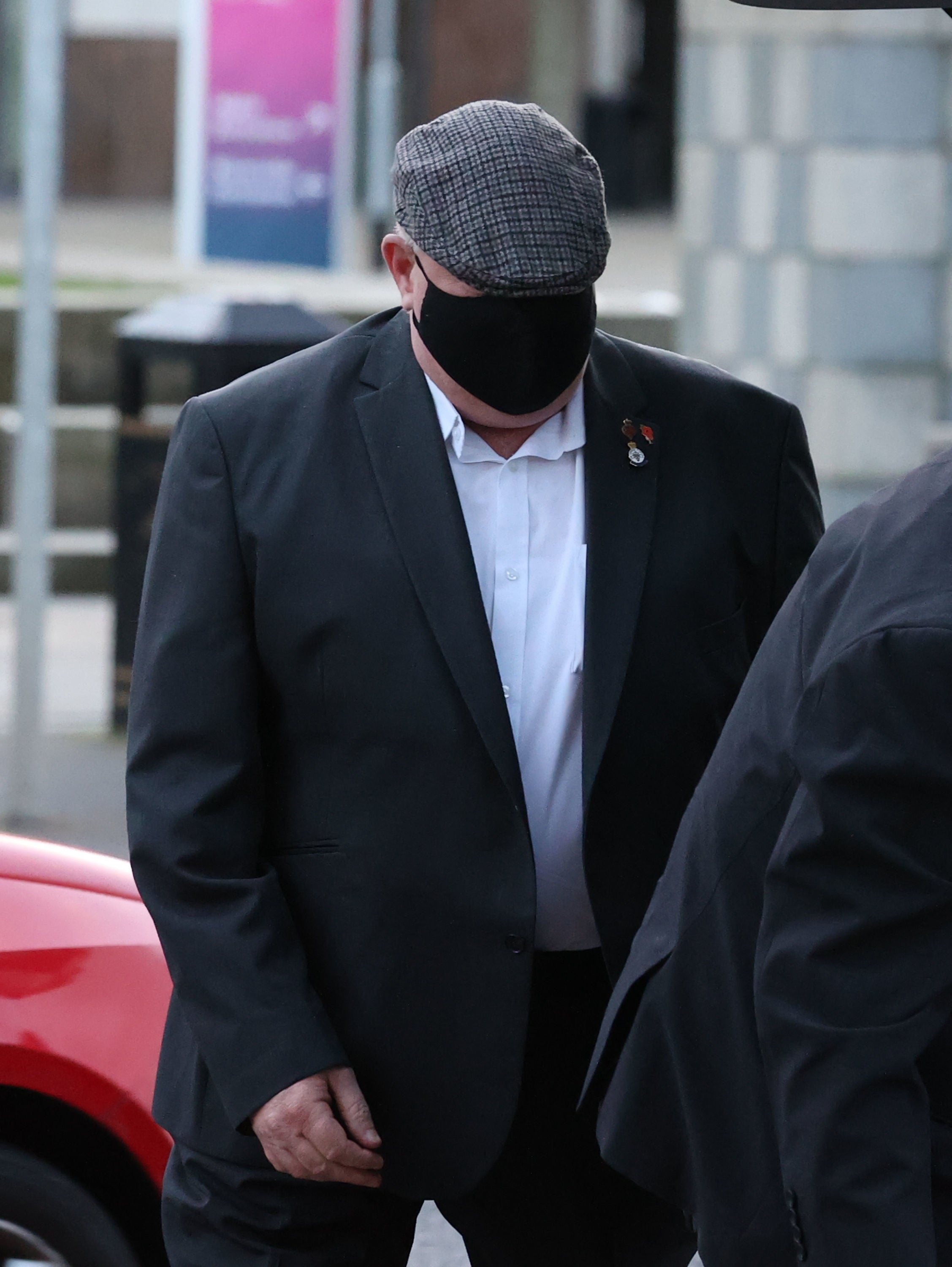 David Holden arrives at Laganside Courts in Belfast
