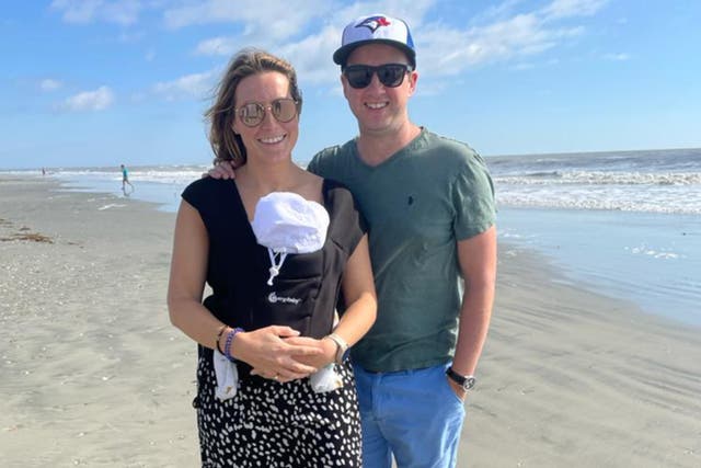 <p>Charlie Watson and her husband recently travelled from the UK to the US where they had a child born by a surrogate</p>