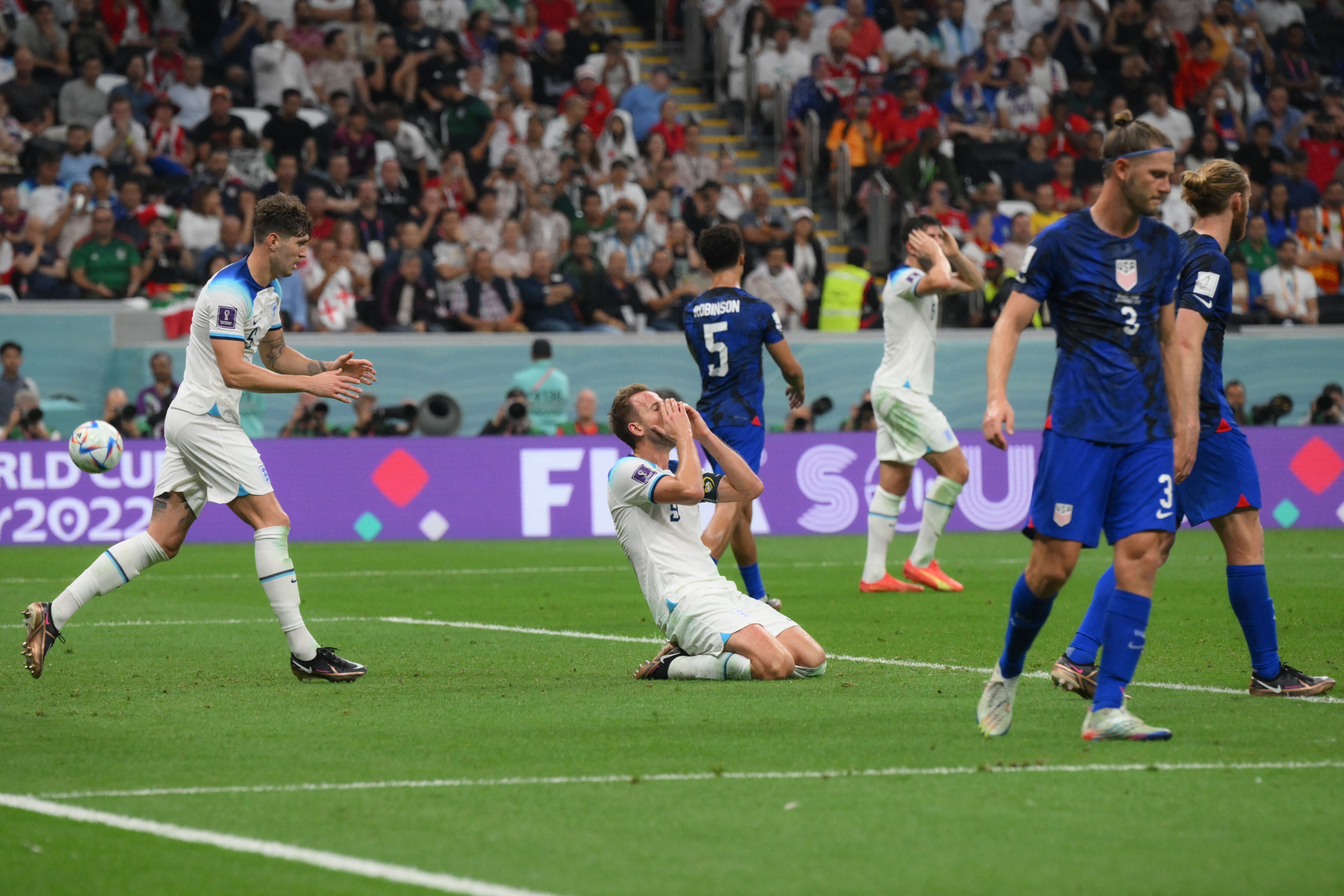 Harry Kane’s late chance was as close as it got for England