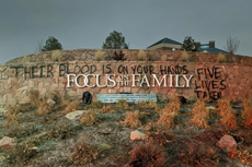 Influential evangelical group that opposes LGBT+ rights vandalised after Colorado Springs mass shooting