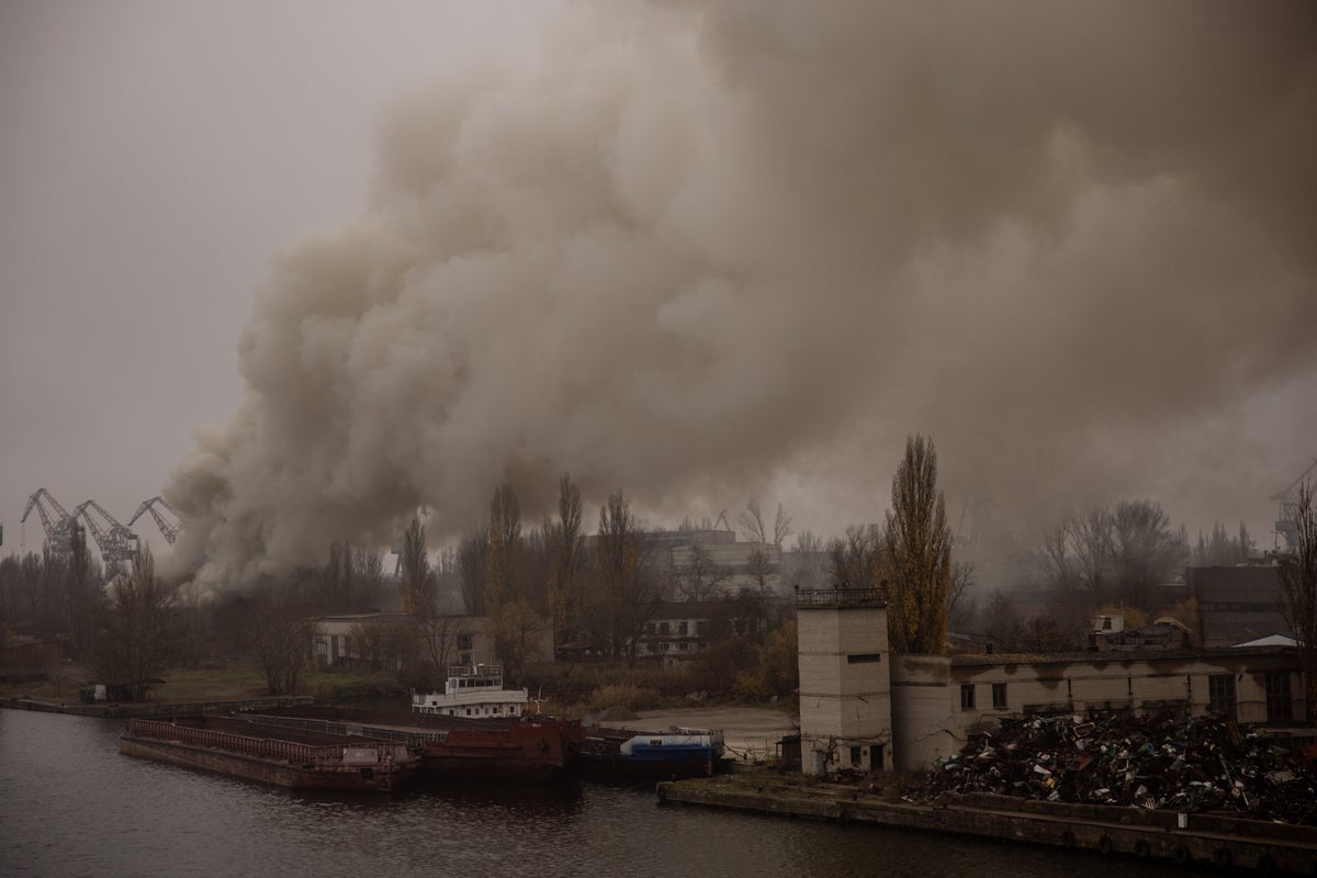 Ukraine news – live: Hospitals evacuated as Putin’s forces ‘revenge shell’ Kherson city