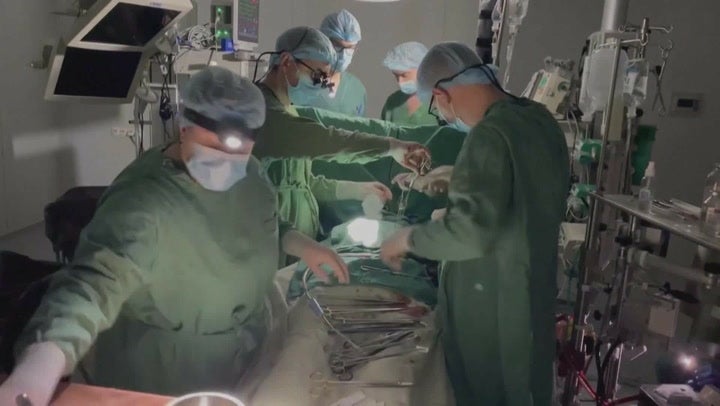 <p>Surgeons forced to perform child's heart operation with torch during Kyiv blackout</p>