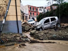 ‘At least eight killed’ as landslide on Italian holiday island engulfs buildings