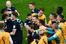 Australia beat Tunisia to claim first World Cup win in 12 years and keep last-16 hopes alive