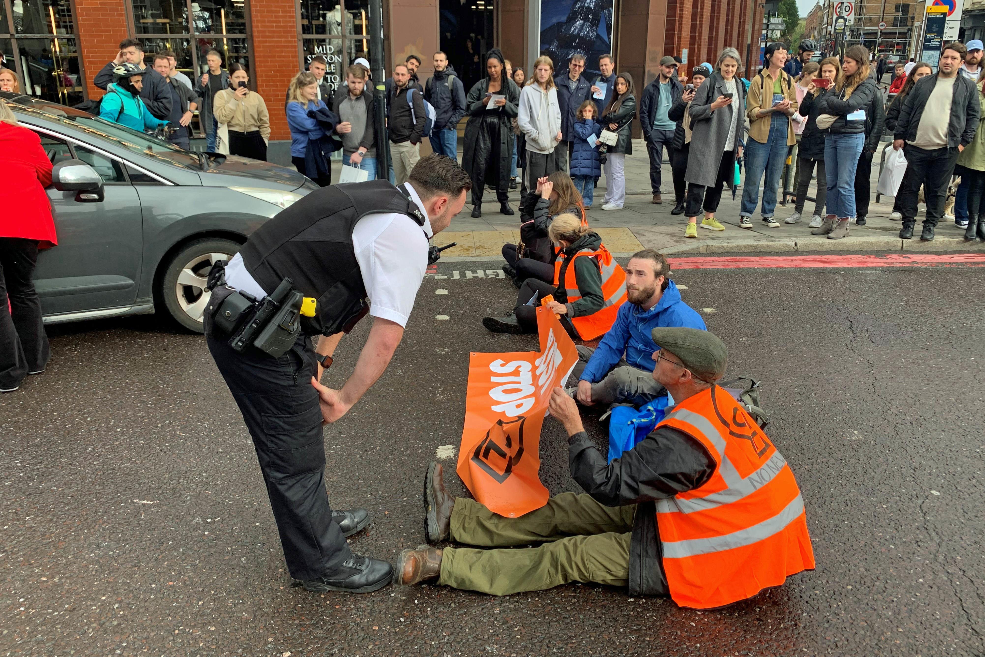 The Metropolitan Police have said they are ‘fully prepared’ for Just Stop Oil demonstrators to try to cause disruption ahead of Christmas (Lucas Cumiskey/PA)