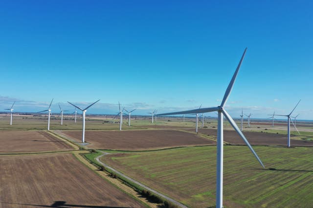 New onshore wind farms have been banned since 2015 (PA)